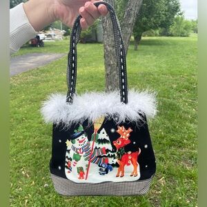 Vintage Rudolph Christmas Bag